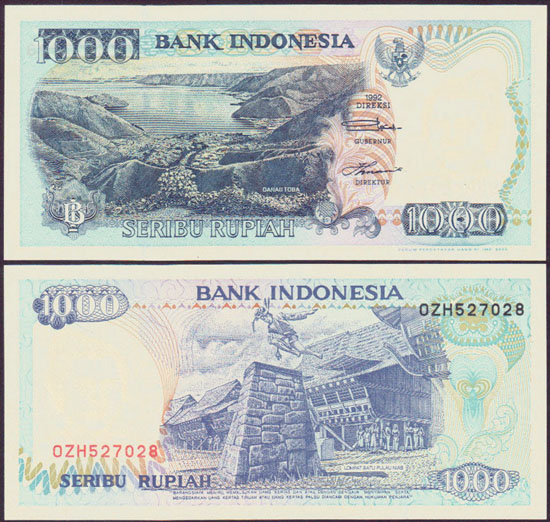 2000 Indonesia 1,000 Rupiah (Unc) L001900
